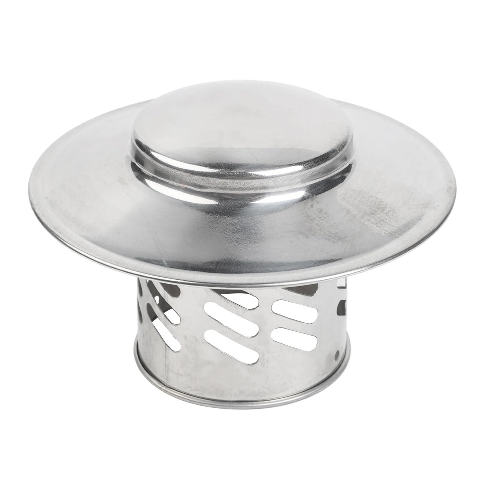 Chimney Cowl Chimney Flue Cap Roof Pipe Exhaust Hood Year-Round Protection Stainless Steel Rain and Debris(80mm)3inch)