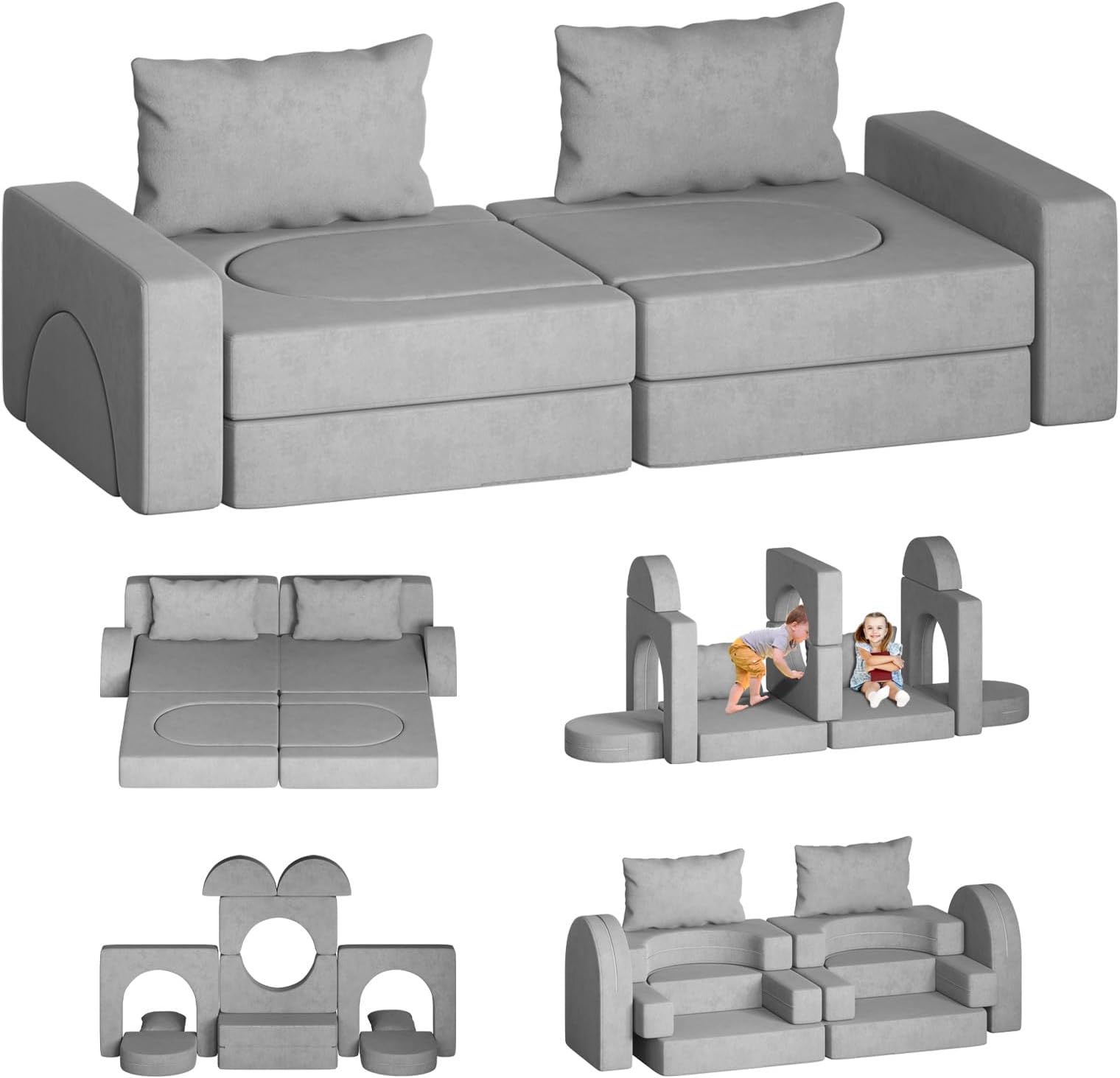 Amazon.com: Milliard Kids Couch - Modular Kids Sofa for Toddler and