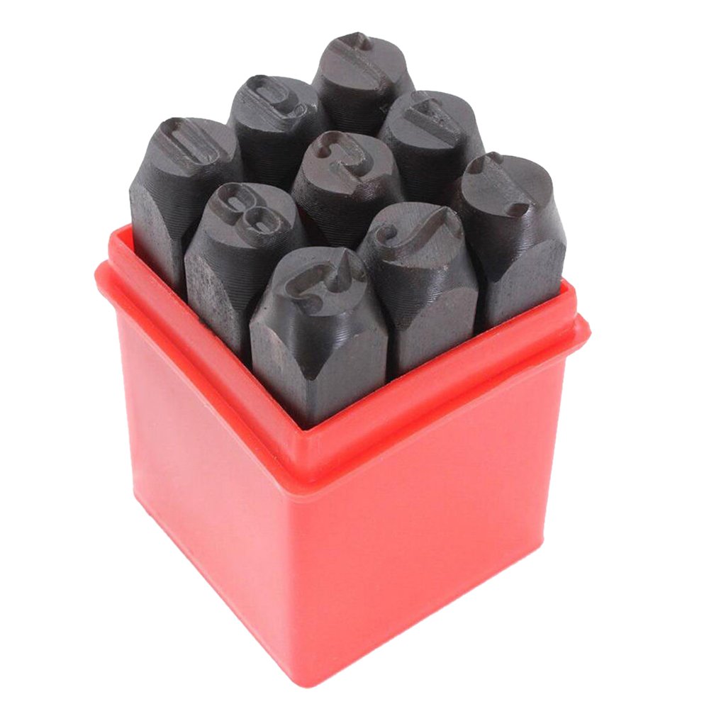 KRAAFTAR Alphabet Numbers Stamps Craft Letters Punch Metal Leather Tool Number 5mm