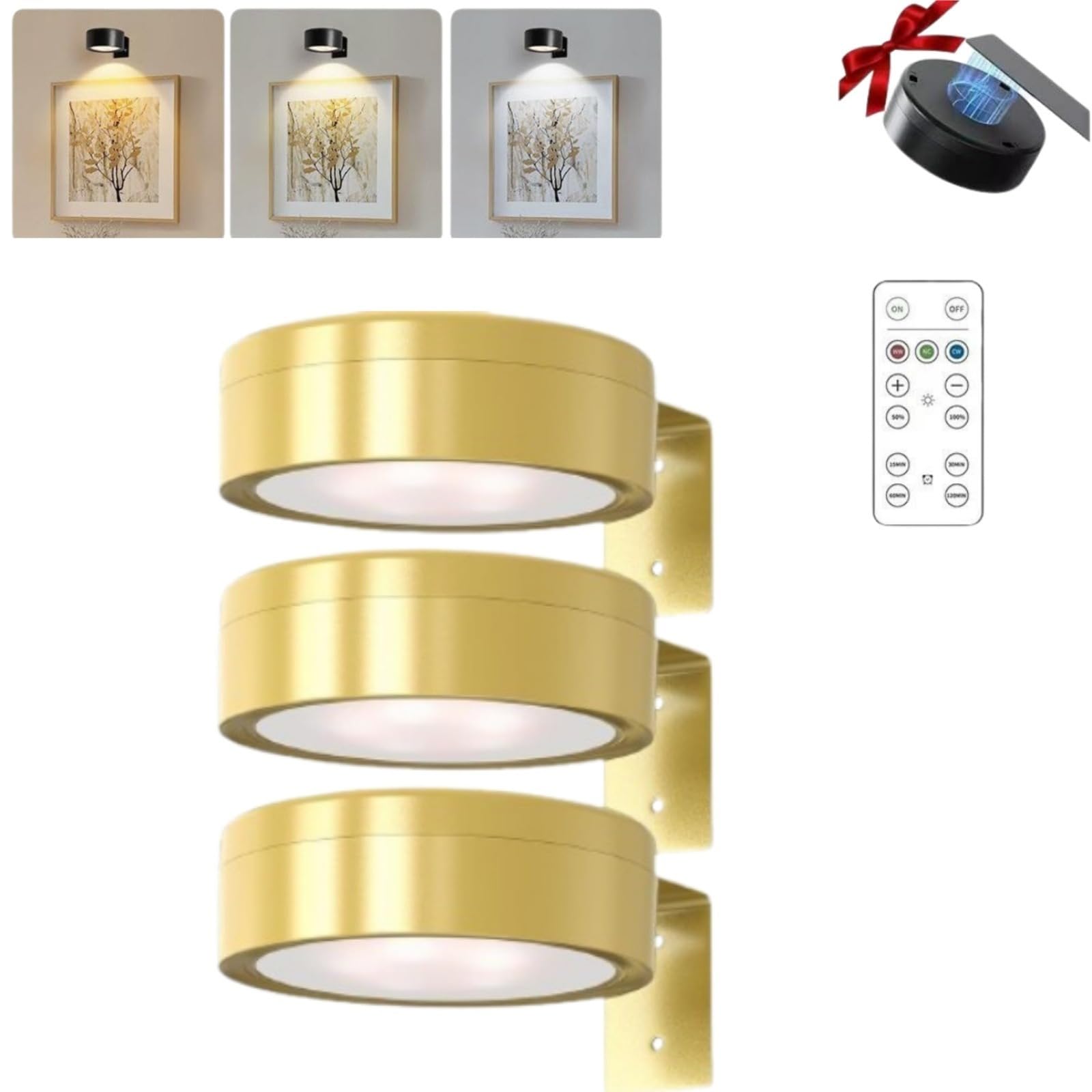 Światła do zdjęć na ścianę, magnetyczne lampy LED do ponownego ładowania, bezprzewodowe lampy z ramką na zdjęcia, lampki do zdjęć na ścianę, magnetyczne światło do malowania, bezprzewodowe lampy do