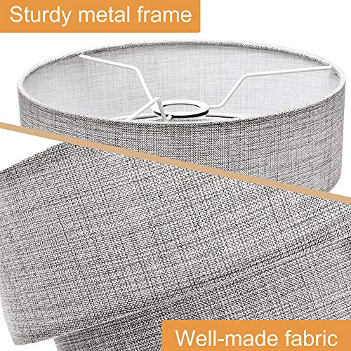 Edislive 3-Tier Drum Linen Lamp Shade For Pendant Lamp Floor Lamp Chandelier Replacement Shade Clip On Bulb Classic Round Lampshade Cover Only #TOP2