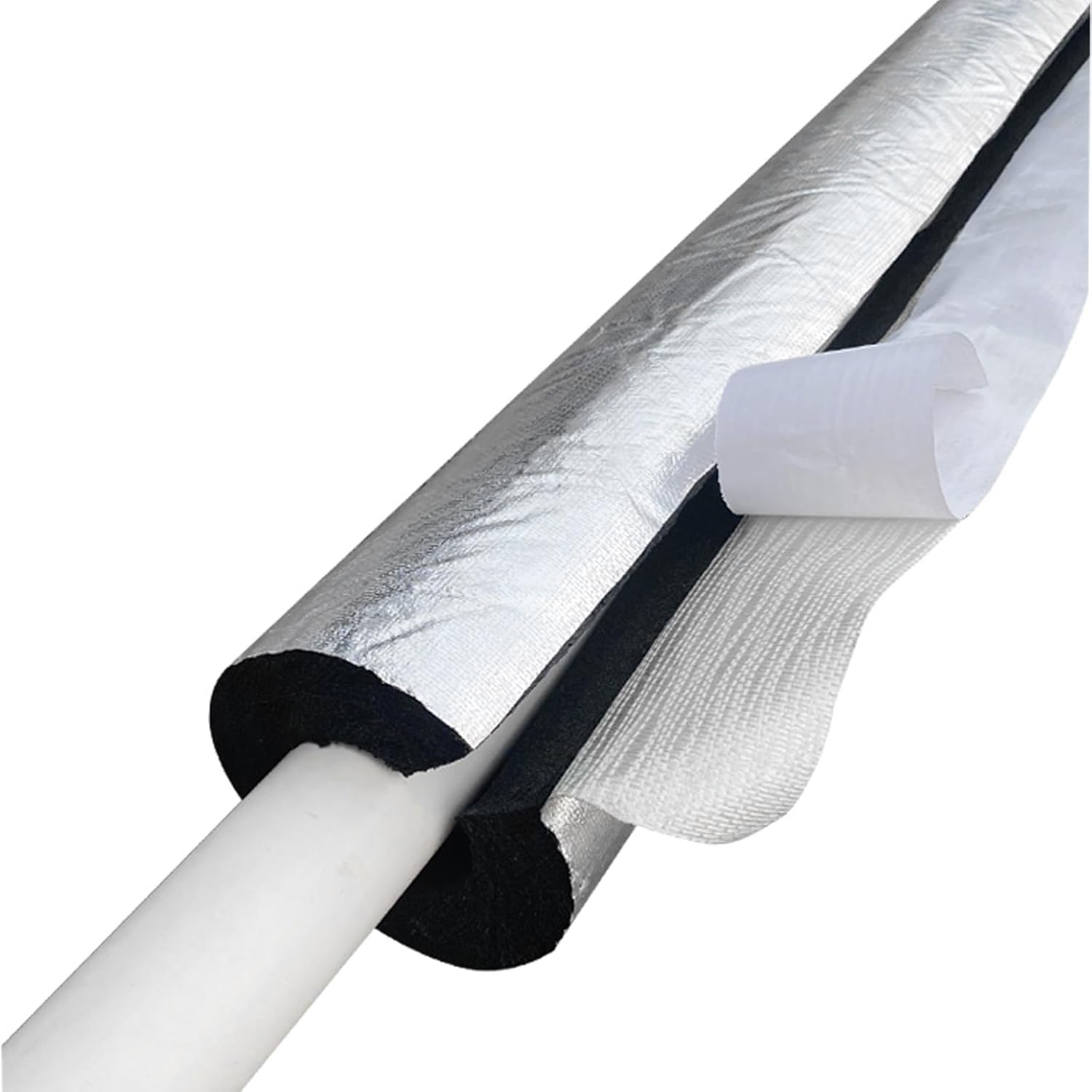 Closed Cell Foam Tube, Pipe Insulation Self Adhesive, Black Foam