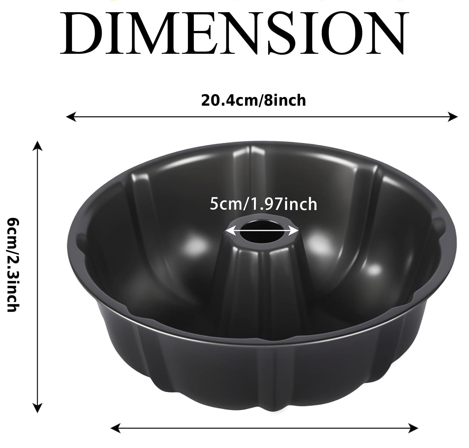 PureBake 8 Inch Bundt Cake Pan - Non-Stick & Durable -5 PureBake 8 Inch Bundt Cake Pan - Non-Stick & Durable -5