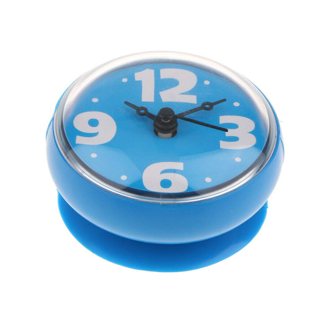 Clocks Colorful Suction Cup Bathroom Shower Clock Kitchen Clock Wall Mounted Clock Blue