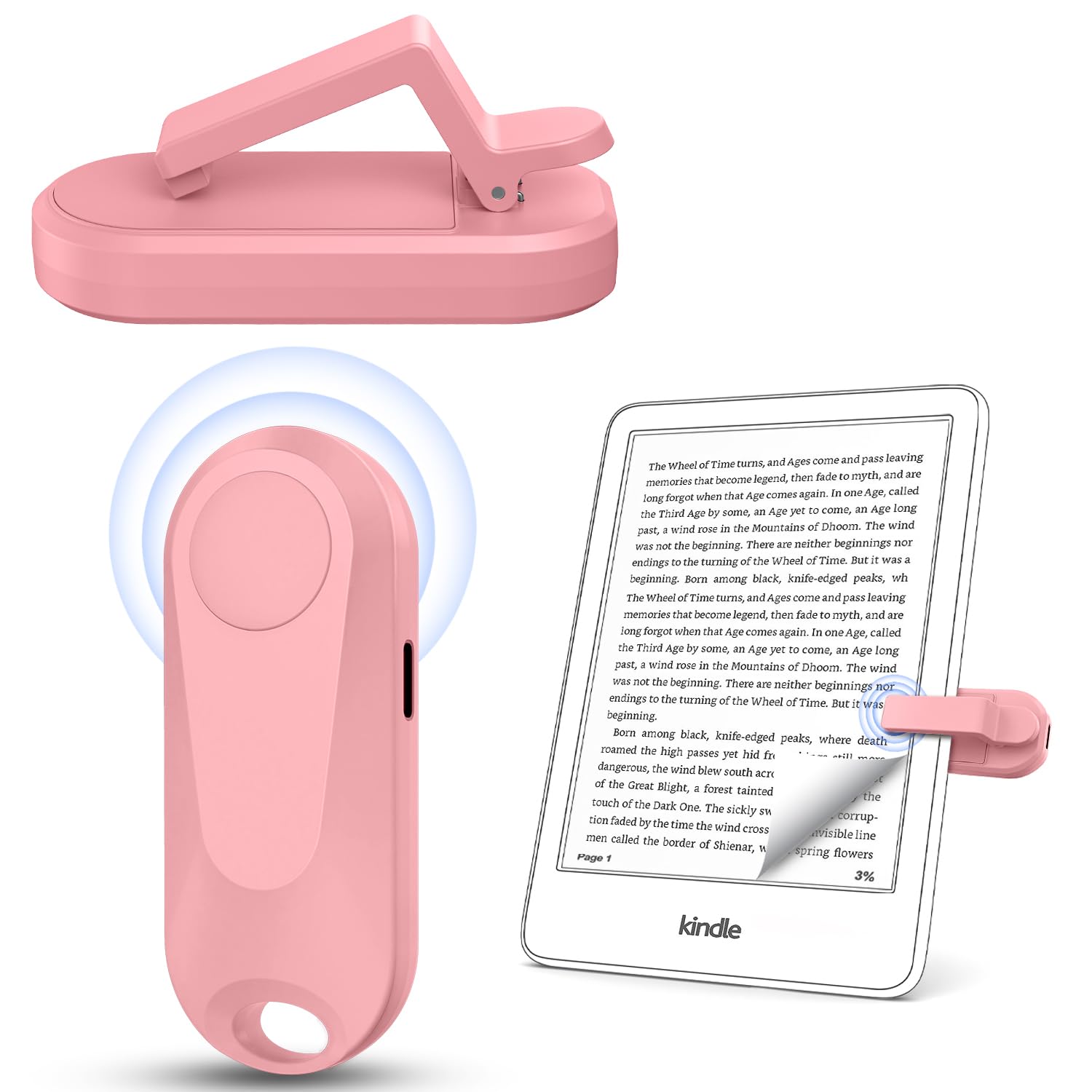 Photo 1 of ***FACTORY SEALED***

DATAFY [Case-Friendly] Page Turner for Kindle Paperwhite Oasis Kobo eReaders, Camera Camcorder Remote Controls, Page Turner Clicker for ipad Tablets Reading Novels with Wrist Strap Storage Bag