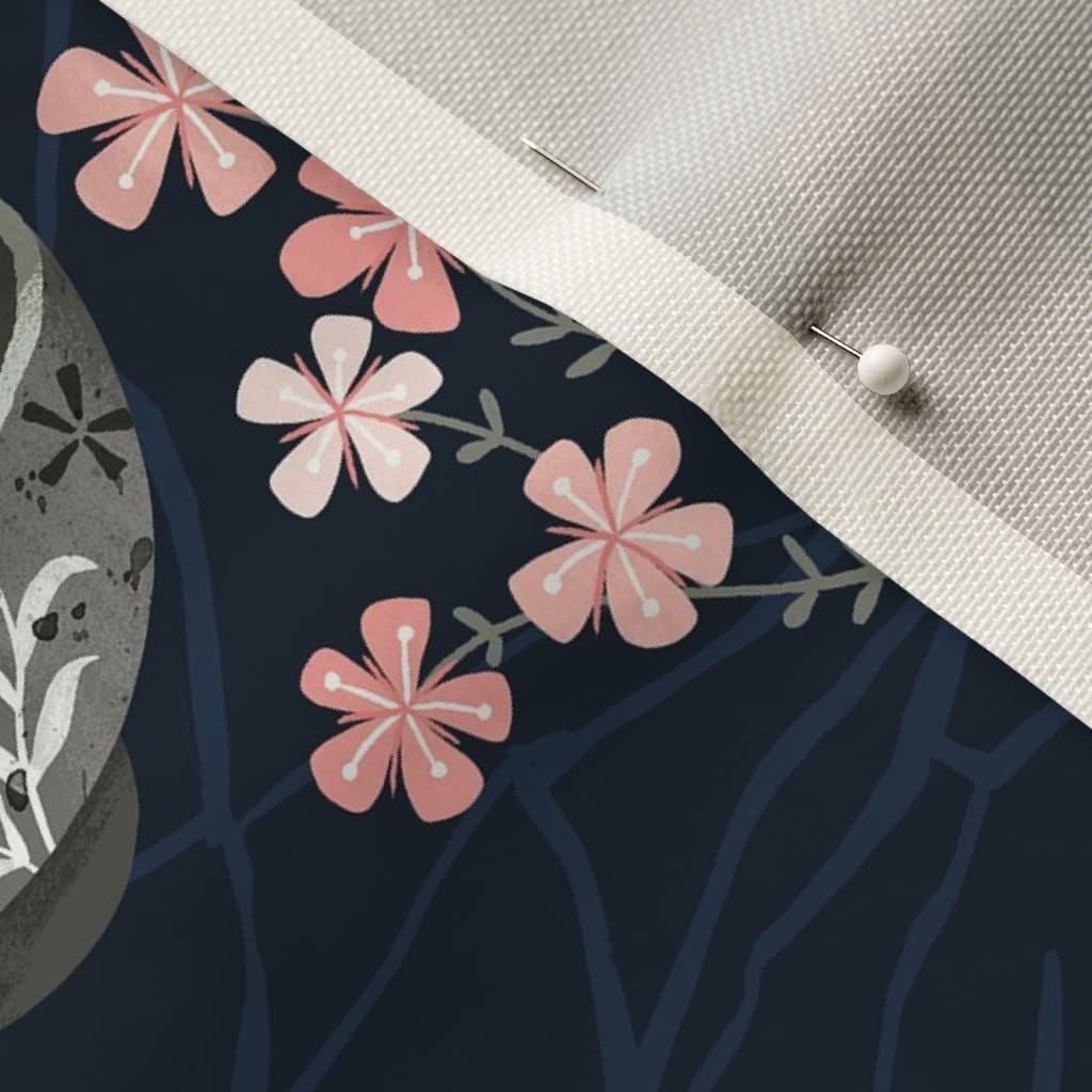 Spoonflower Fabric - Japan Japanese Tea Cup Kitchen Dream Origami Teapot Kettle Chawan Printed on Upholstery Velvet Fabric Fat Quarter - Upholstery Home Decor Bottomweight Apparel