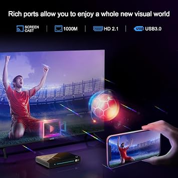 صندوق تلفزيون أندرويد 14.0، H96 MAX M9S Smart Tv Box مع 8 جيجابايت رام 128 جيجابايت روم RK3576 رباعي النواة ARM 8K 3 D 1080P 2.4/5.0 جيجا هرتز واي فاي BT5.0 10/100M إيثرنت، 8 جيجابايت+128 جيجابايت