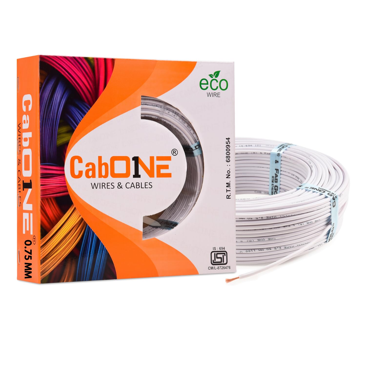 CabONE Lite 1.0 Sq mm Electrical Wire - 90m Blue Single Core CCA Copper Wire | Fire Retardant PVC Insulation for Domestic Wiring Red — Amazon image 12
