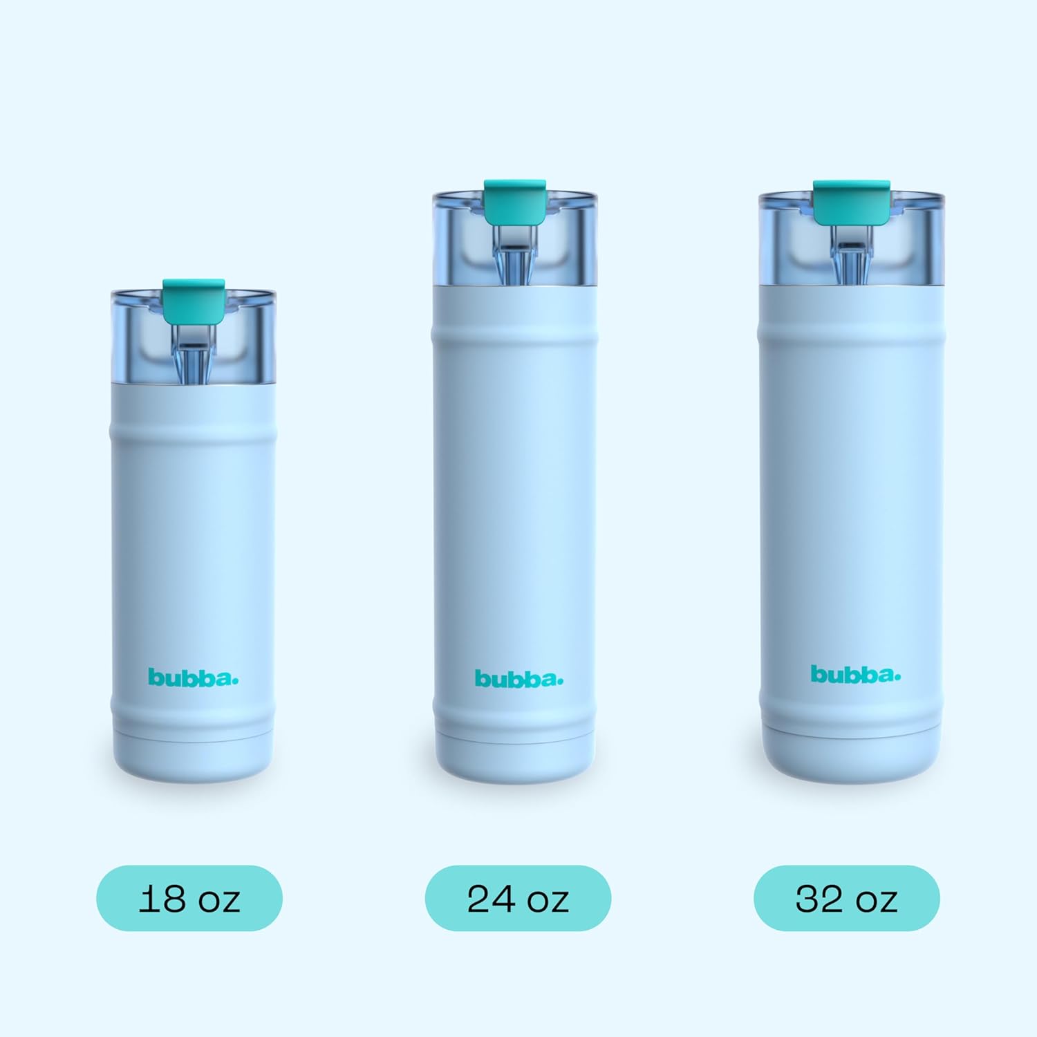 bubba 18 oz Dualsip Insulated Stainless Steel Water Bottle with Straw - Reusable, Leakproof, Lightweight, Dishwasher Safe, Lead-Free and BPA-Free, Daydreamin' - Image 6