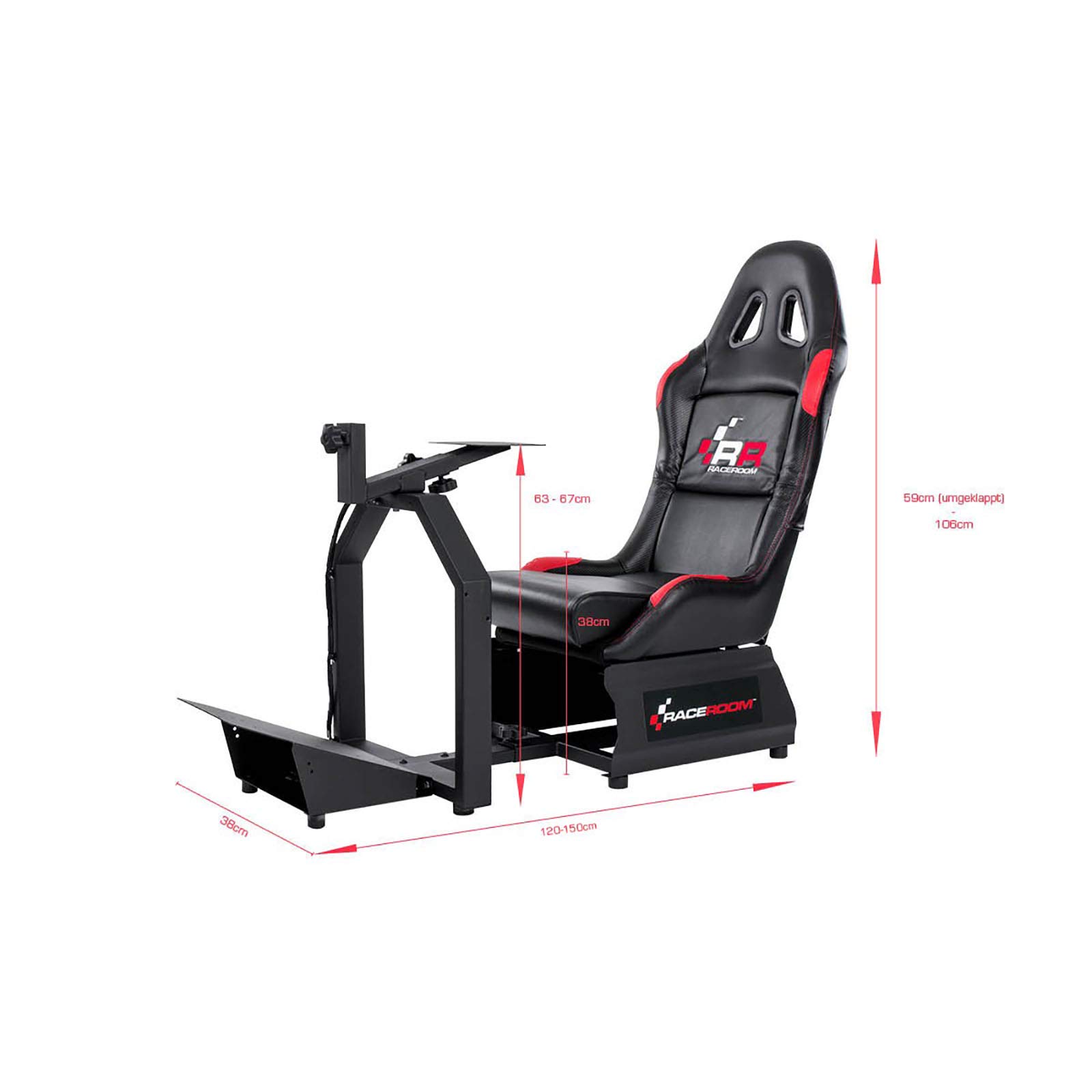 RaceRoom RR3055 Spielesitz, Rennsitz, Simulator - 75001100DT