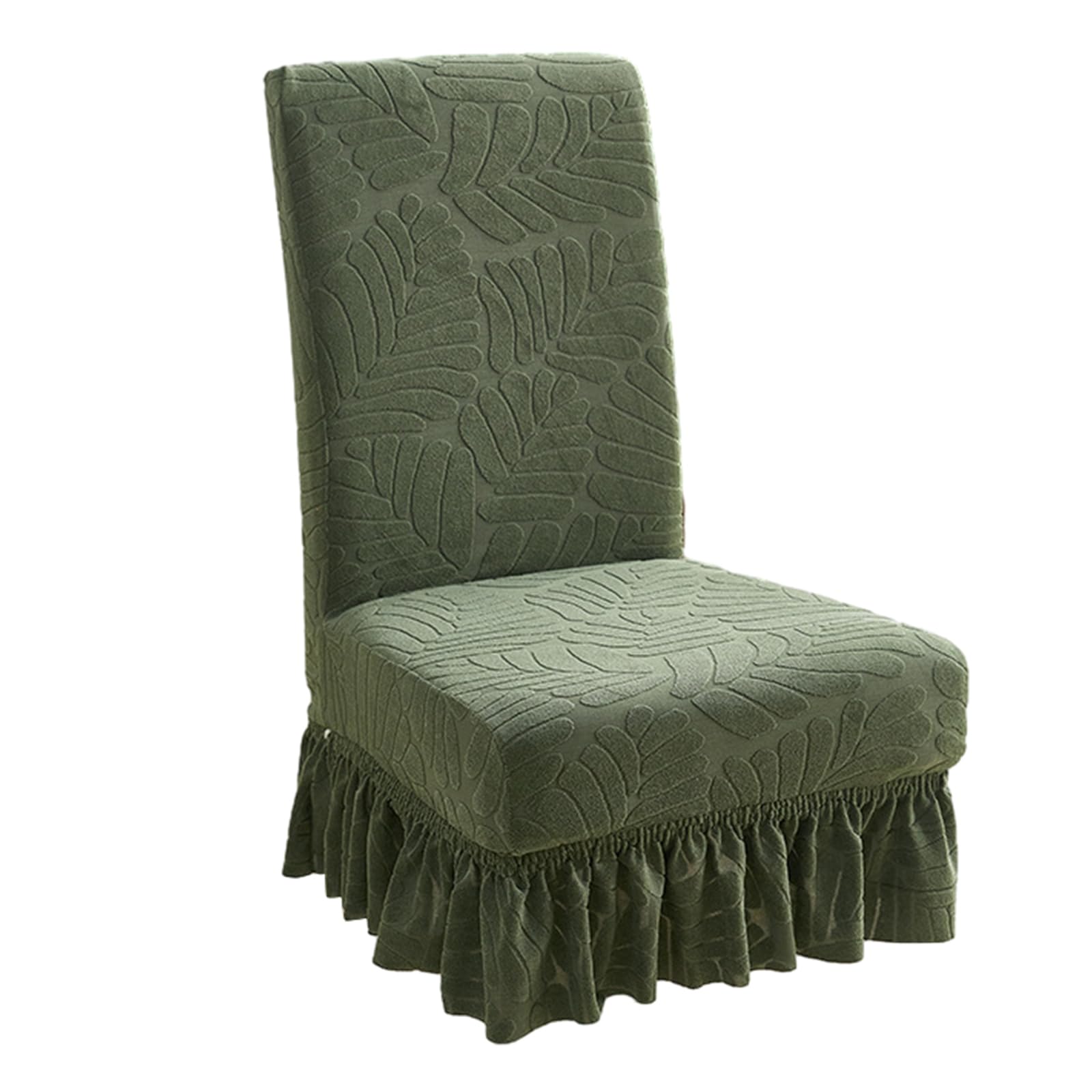 YWLUUOO Dining Chair Covers Size/Oversized Polyester High Back Large Slipcover for Dining Room Kitchen Thick Chair Covers