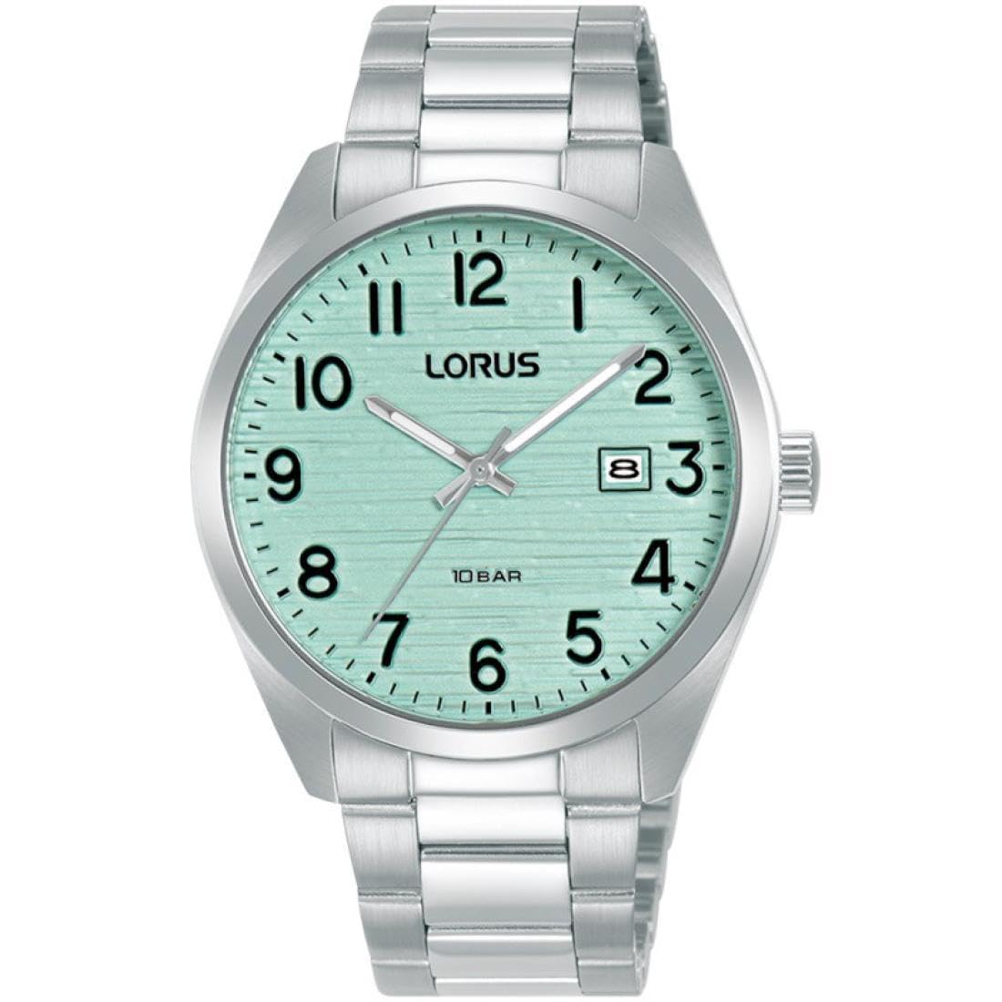 Lorus Men’s Classic Green Dial with Arabic Numerals Watch RH909RX9