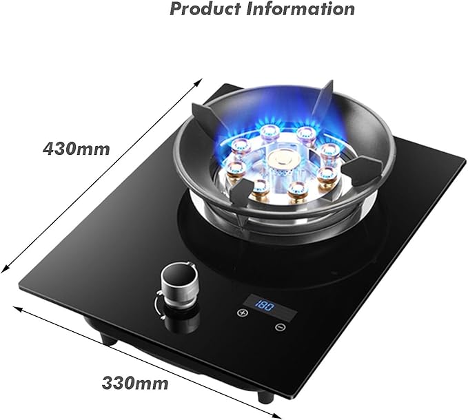 Estufa de Gas 1 Puesto 33 cm Multigas con Temporizador miniatura 2