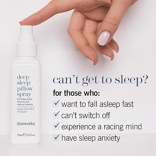 Miniatura 2 de THISWORKS Paquete Deep Sleep Bedtime Spray de almohada y loción corporal capullo, sueño natural, (2.5 fl oz y 3.3 fl oz)