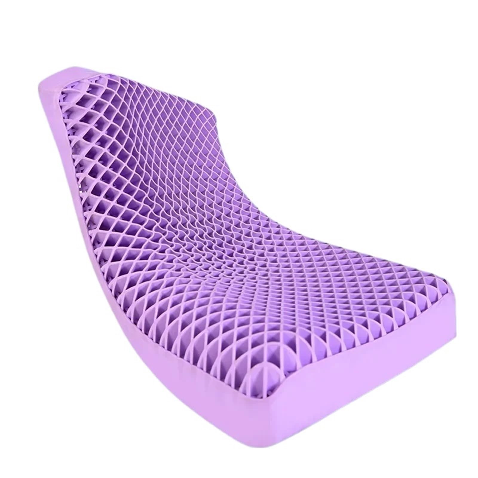 Latex Flaches Kopfkissen Kissen Atmungsaktive Luftschicht Waschbar mit Wasser, Nackenkissen Latex Erwachsene Einzelkissen(44x27x5x6cm,No Pillowcase)