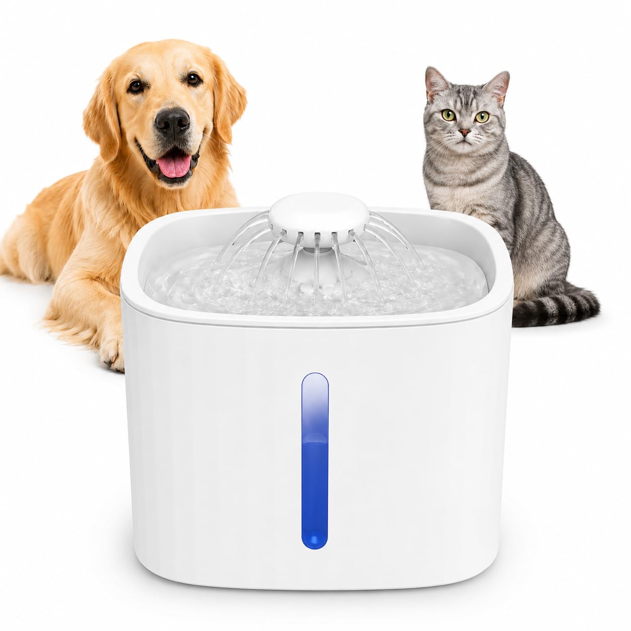 Bebedouro Automático 3L para Gatos e Cães Fonte de Água Silenciosa com Filtro Triplo
