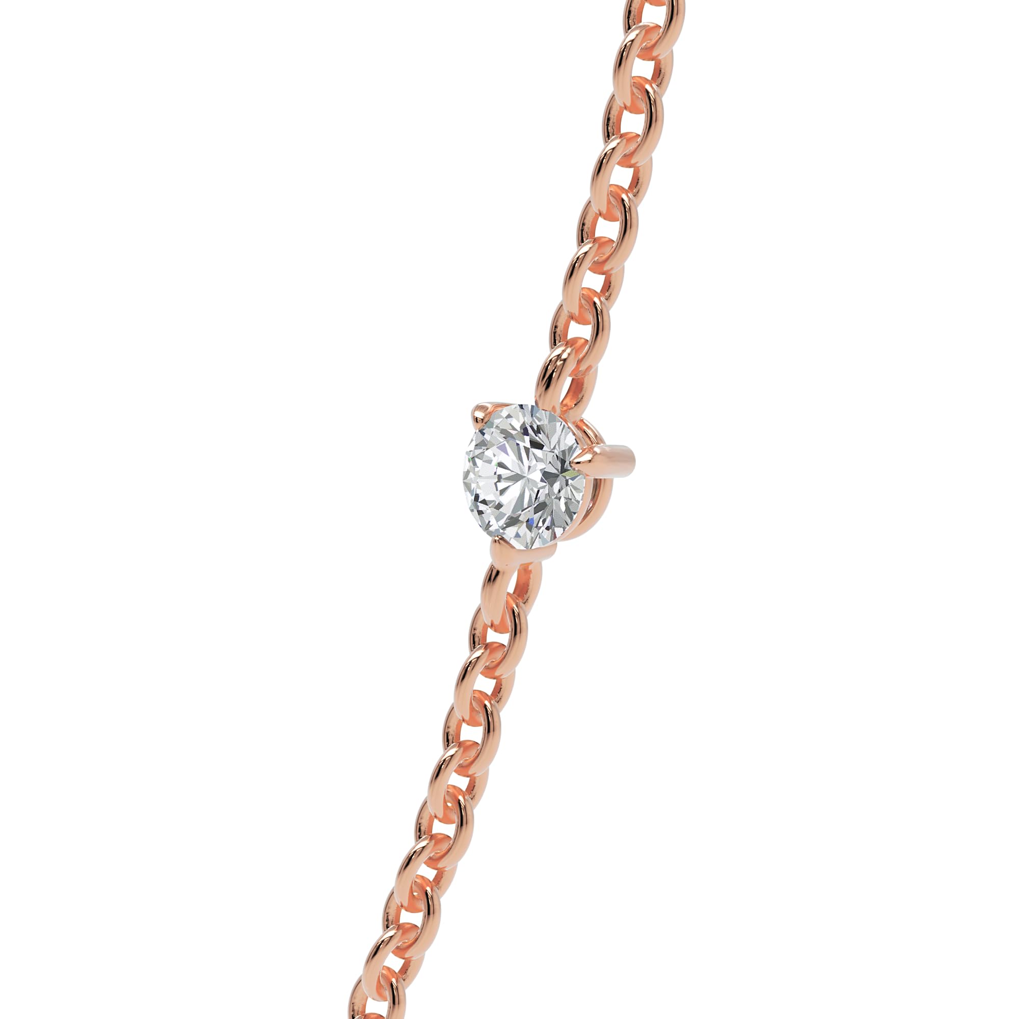 Elegante 14 Karat 585 Echtgold Diamant Roségold Choker Halskette - Minimalistischer Zarter Kropfband mit Doppelseitigem 0,025 Karat Diamant Anhänger, Perfekt für Damen