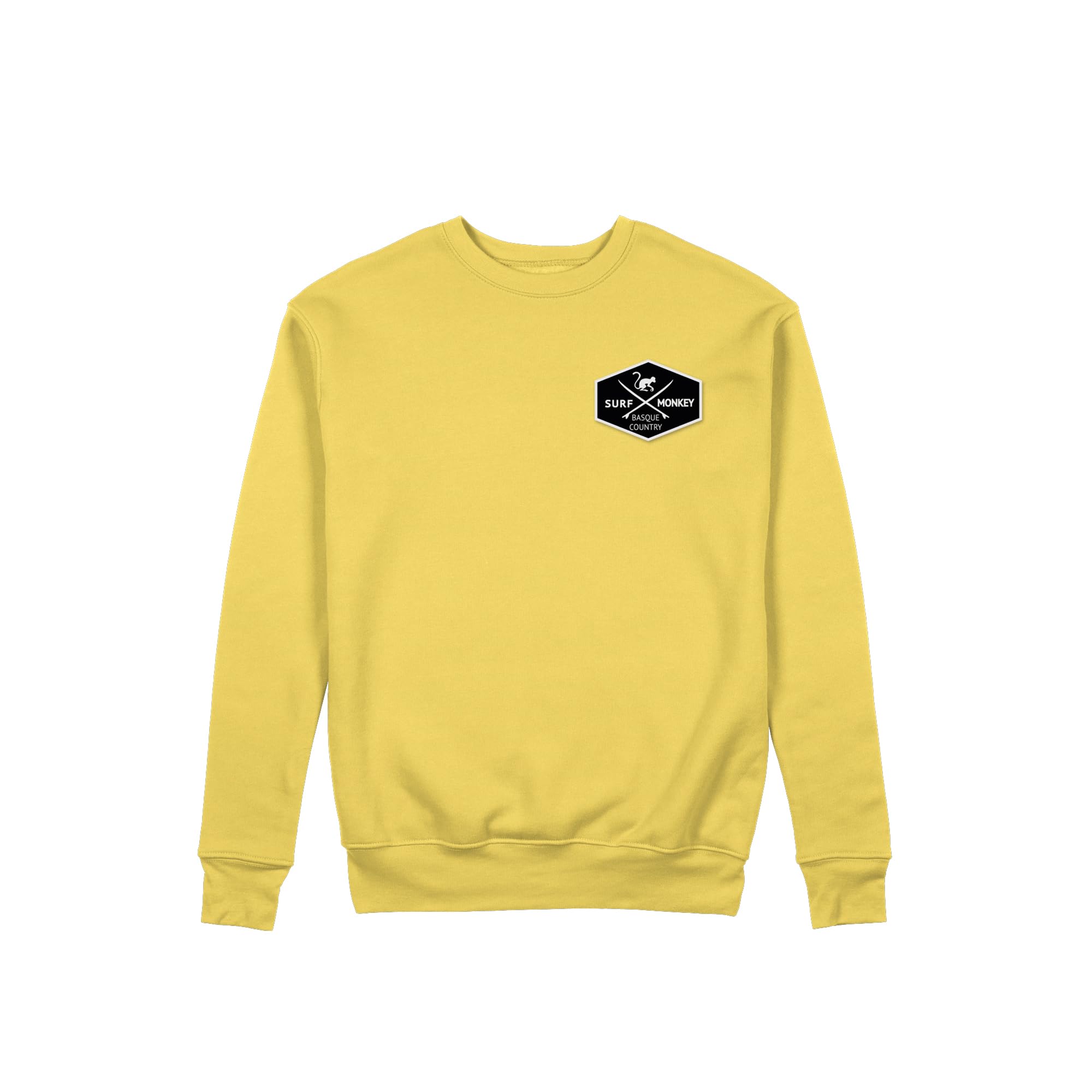 Surf Monkey Felpa con scollo rotondo patch