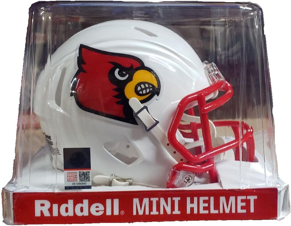 Louisville Cardinals Revolution SPEED Mini Football Helmet - New in Riddell Box