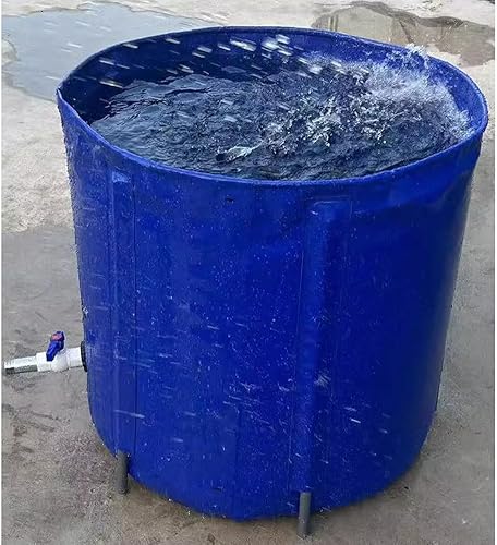 Miniatura 3 de Pool Above Ground Canvas Fish Pond Pool Above Ground for Breeding Koi Comes with Frame for Breeding Koi Agricultural, Easy to Install (Color  Blue,