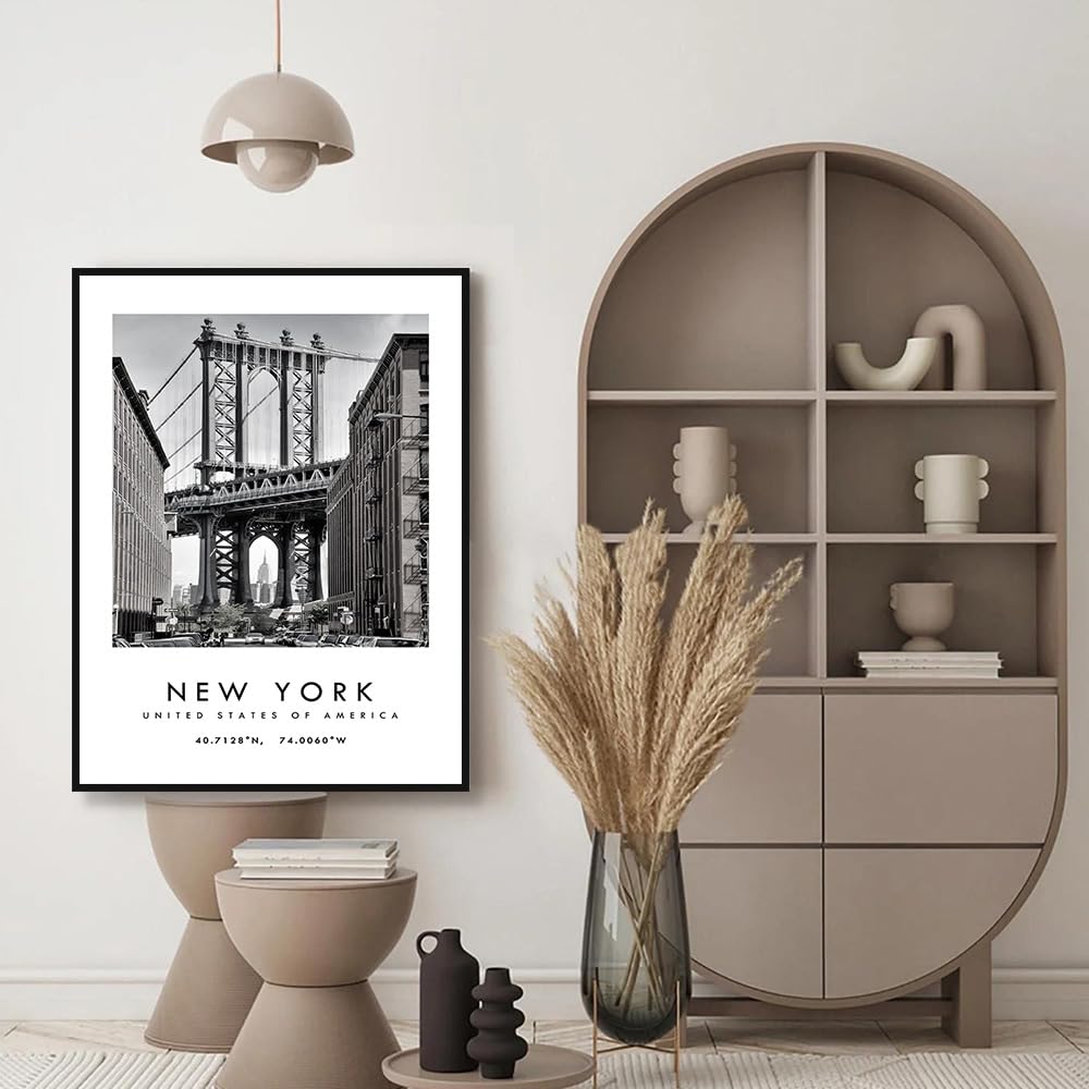 Póster de pared de viaje en blanco y negro, póster de paisaje urbano de Ámsterdam, Arizona, Barcelona, Chicago, París, Nueva York, Los Ángeles, Londres, Roma, Sydney, Singapur, Toronto, Tokio