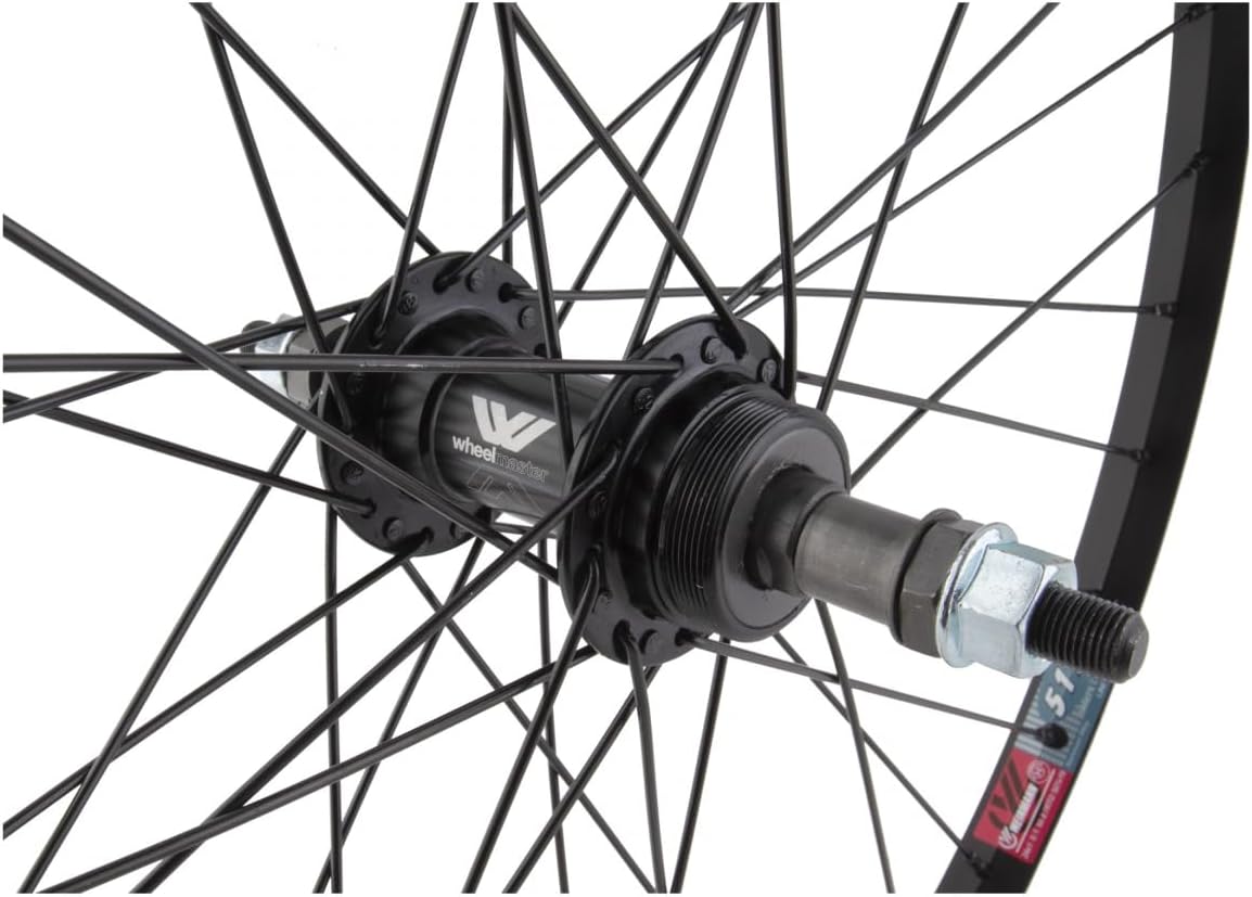 WheelMaster Rear Bicycle Wheel 24 x 1.75 36H, Alloy, Bolt On, Black