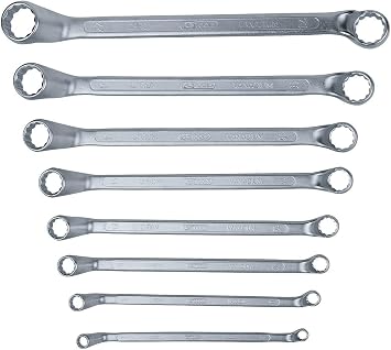 KS Tools 517.0248 6-22mm Classic Double Ring Spanner Set Offset 8 Pieces