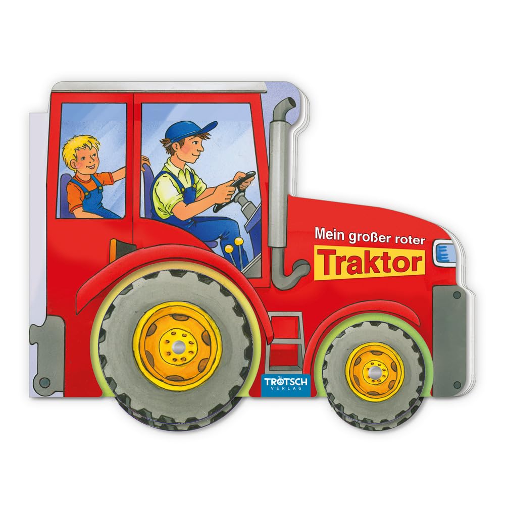 Trötsch Pappenbuch Räderbuch Mein großer roter Traktor: Spielbuch Räderbuch Beschäftigungsbuch