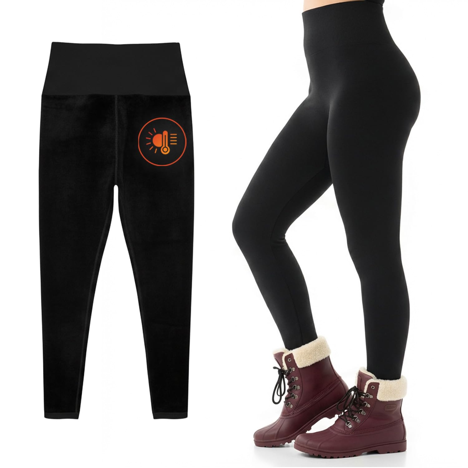 Boldfit Bottom Thermal Wear for Women Leggings Winter Wear for Women Natural Insulation Lower Body Warmer for Woman Polyspandex Thermals for Woman Winter Inner Leggings