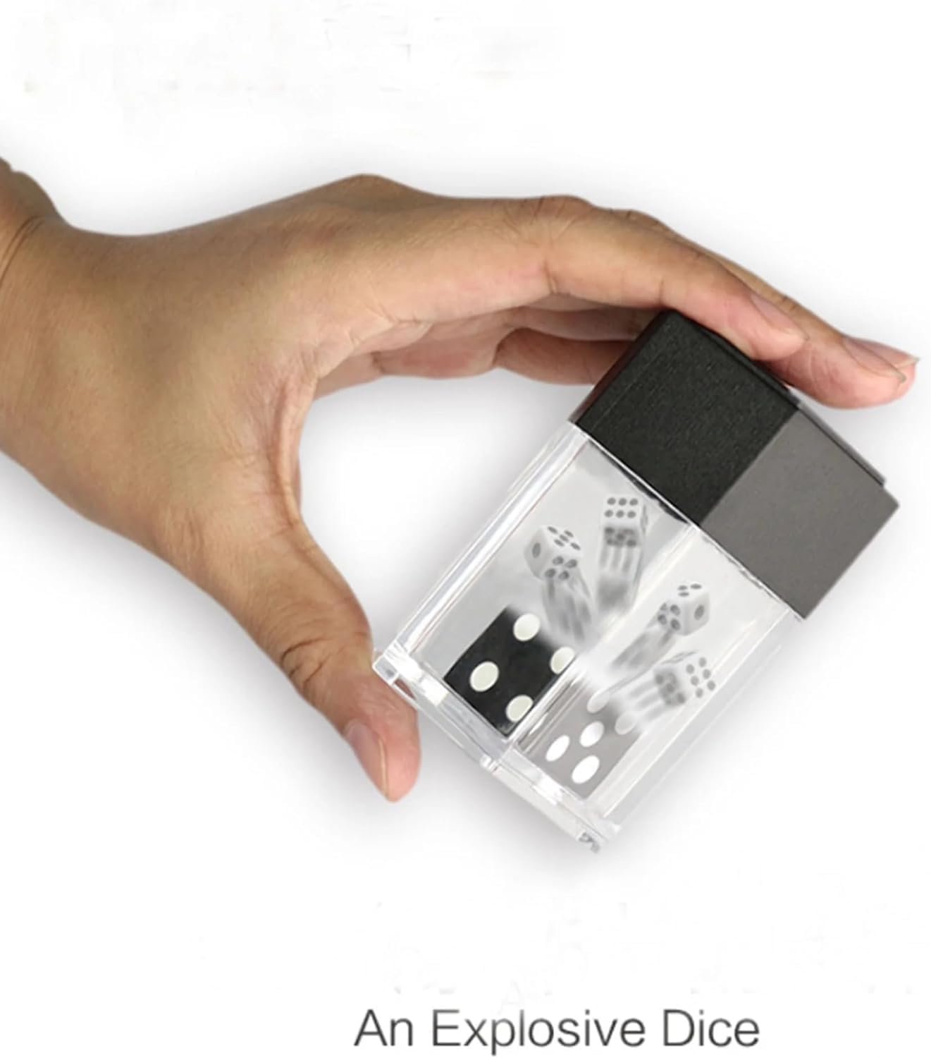 1 x Black Dice Bomb Magic Tricks Explosion Dice Props for Magician Close-up Street Illusions Gimmicks Mentalism Magic Kits and Accessories