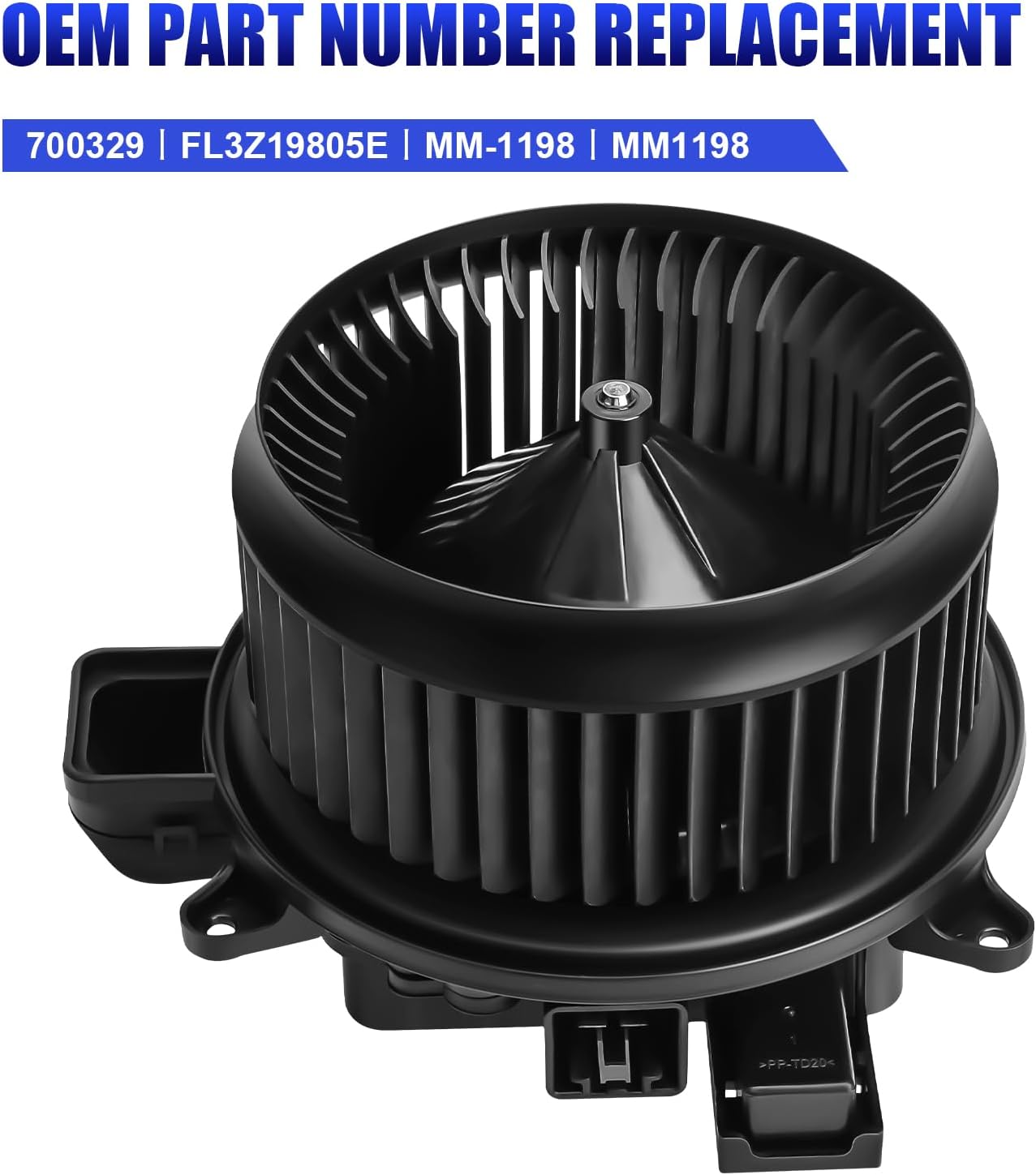 Front AC Heater Blower Motor Fan with Brushless Motor Fits for 2015 2016 2017 2018 2019 2020 20201 2022 Ford F150 F250 F350 F450 F550 F600 Super Duty Expedition Lincoln Navigator Replaces 700329