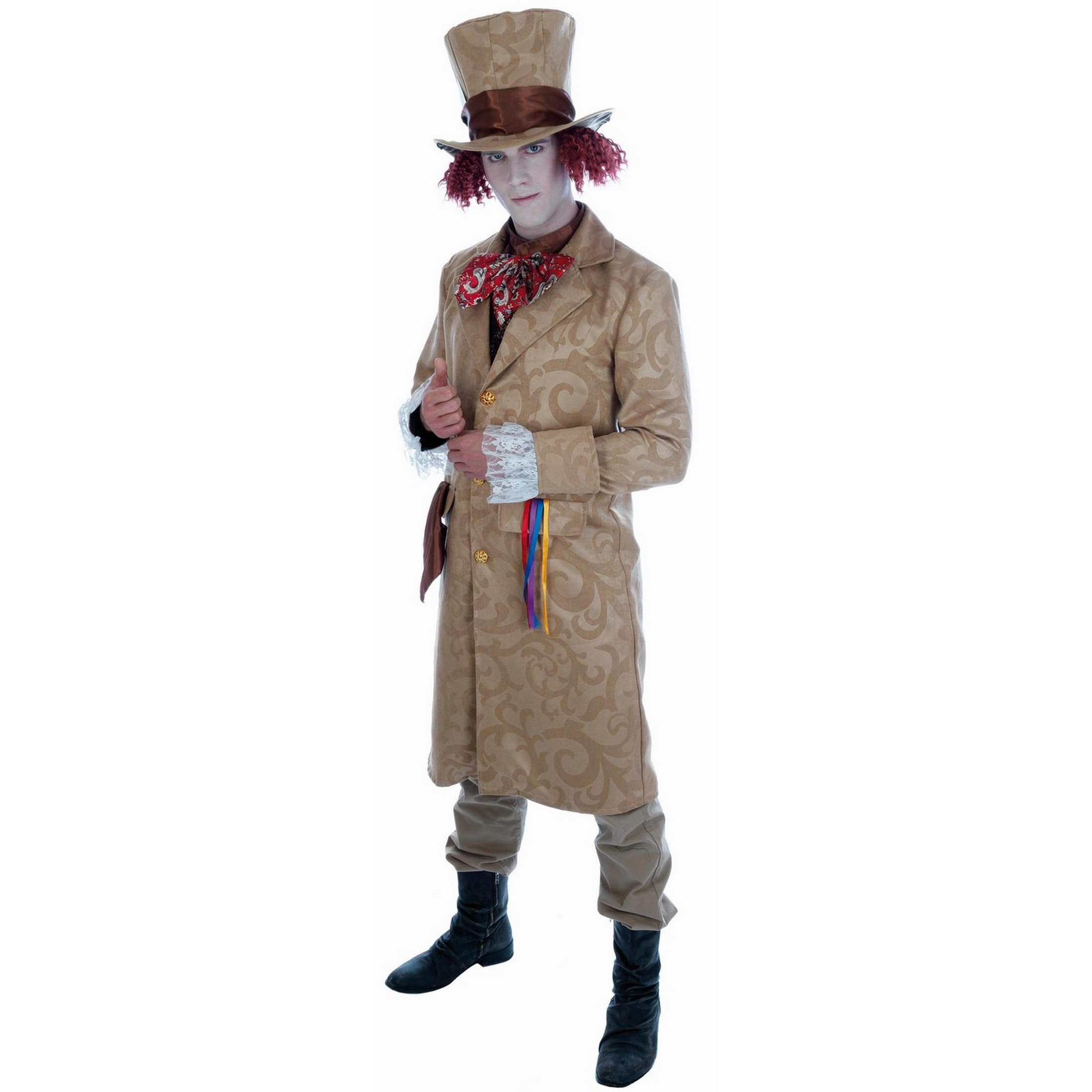 Fun Shack Disfraz Sombrerero Loco Hombre, Disfraz Cuento Halloween
