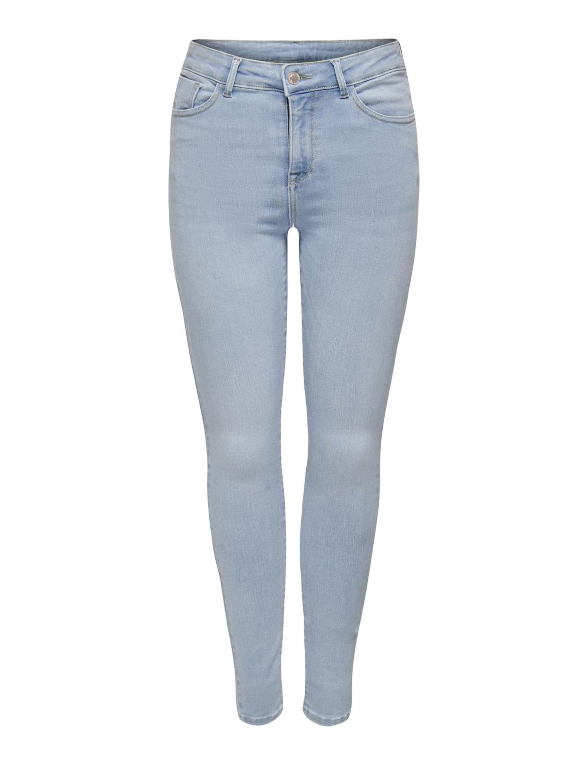 ONLY Women's Onlpower Mid Waist Sk Push Up Az Box Skinny Fit Jeans, Light Blue (Light Blue Denim), S / 30L