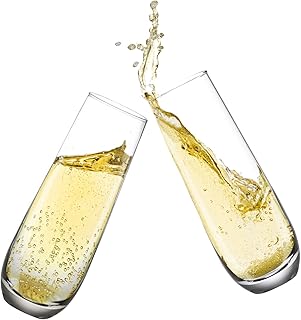 Stemless Stemless Crystal Champagne Flutes (Set of 4)