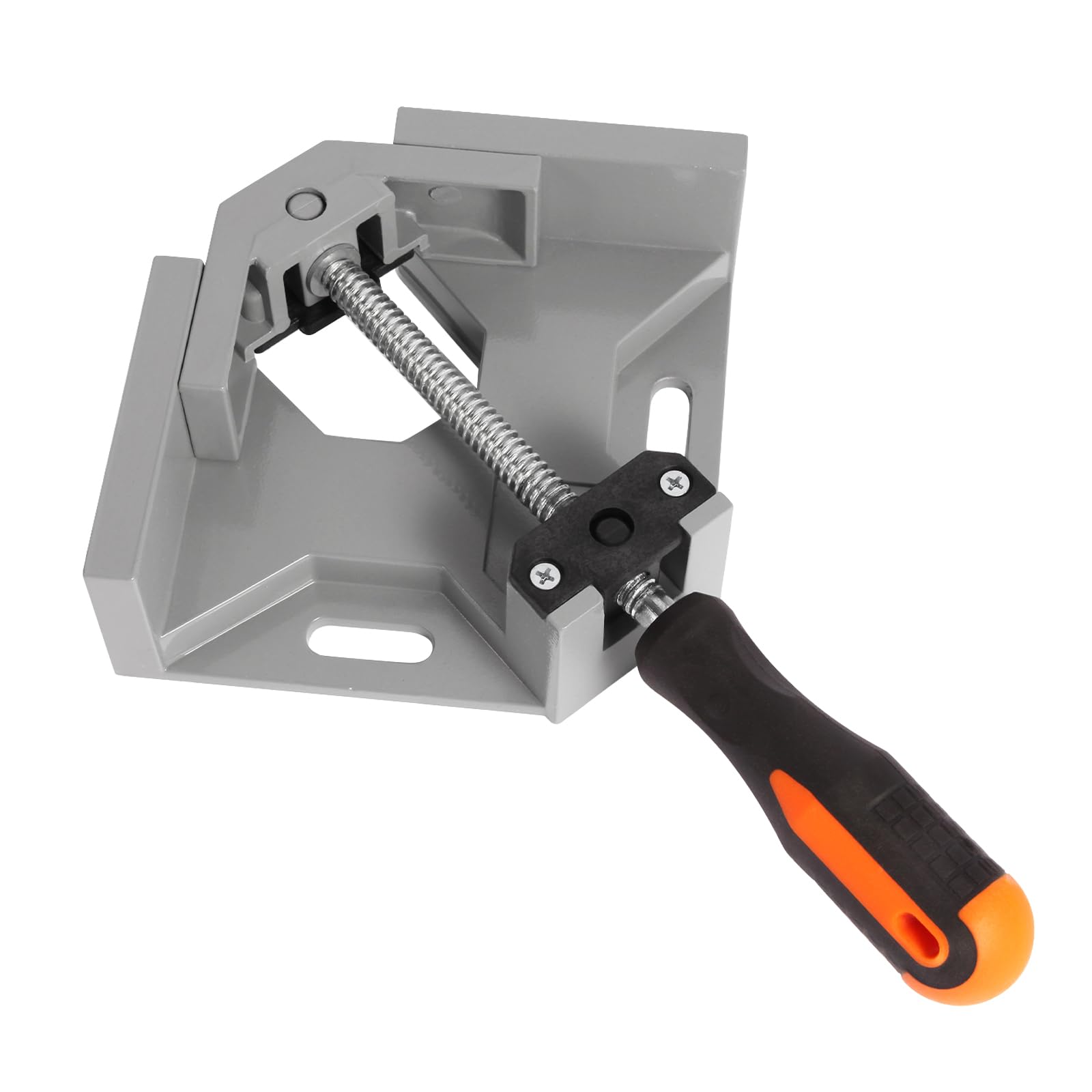 Kosmi Corner Clamps for Woodworking,Right Angle Clamps 90 Degree Single Handle,with Swing Adjustable Jaw Aluminum Alloy Frame Angle Clamp,for