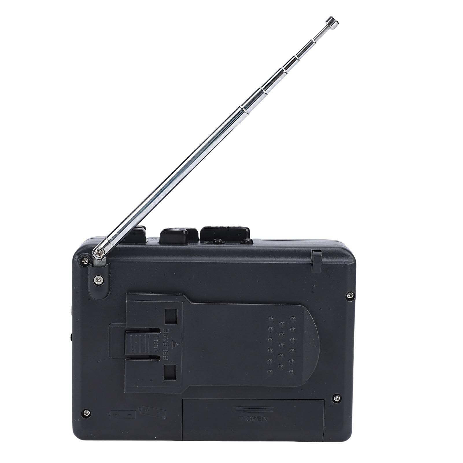 ASHATA Retro Kassettenspieler mit AM FM Radio, Tragbarer Kassettenspieler mit Integriertem Stereolautsprecher und Kopfhöreranschluss, Digitaler Zeitschaltuhr, für zu Hause Im Freien
