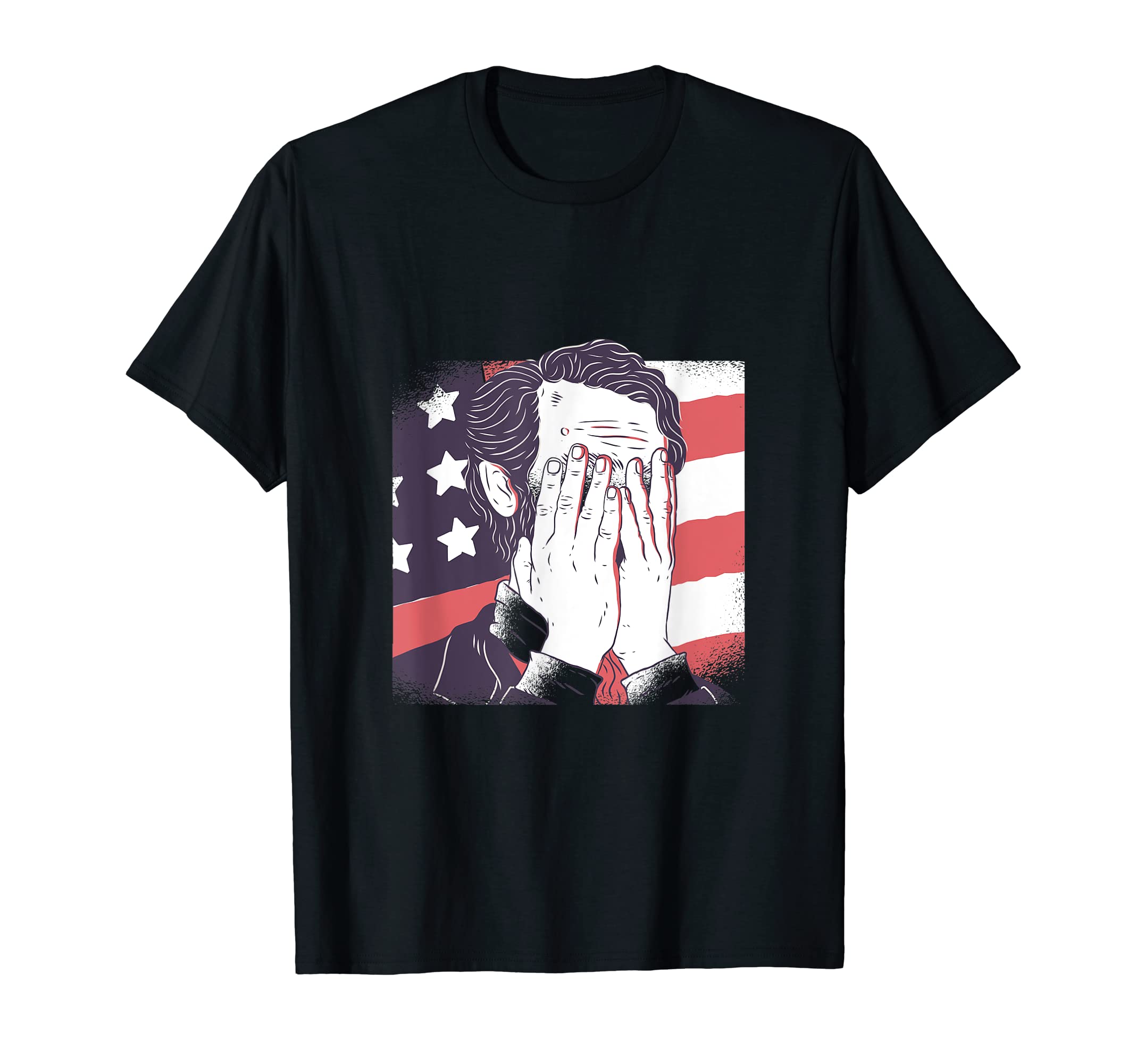 MoshClothingAbraham Lincoln Facepalm America T-Shirt T-Shirt