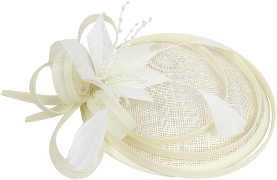 WYTD Womens Retro Fascinators Hat Hair Clip for Wedding Cocktail Party
