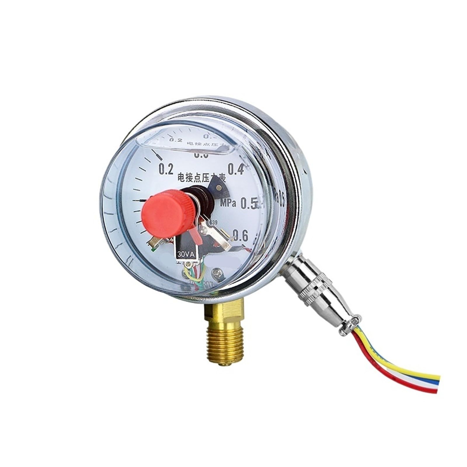 YNXC-60 odporny na uderzenia elektryczny kontaktowy regulator ciśnienia promieniowego - próżniomierz (0-40 MPA)