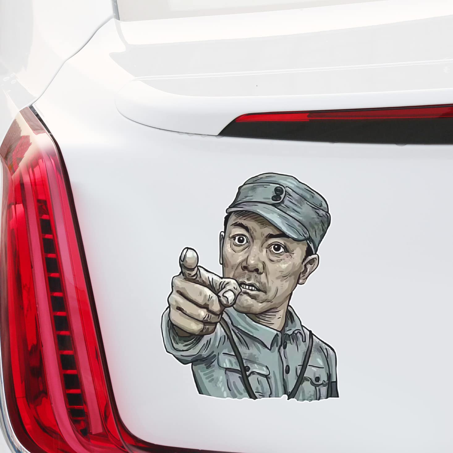 2 Pcs Give me 92# Gasoline Captain of China Funny Stickers,Decals UV Resistant Reflective PVC Waterproof for Car Truck SUV Van Window Bumper Fuel-Tank Cap Motorcycle Helmet,4.7 inch Stickers