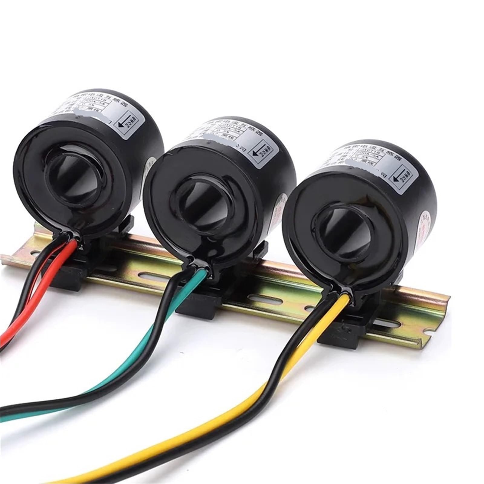 Transformador de corriente de precisión en miniatura trifásico 3 piezas mini medidor tipo riel 50A 6
