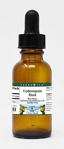 Terravita Codonopsis Root Glycerite Liquid Extract (15) - Sabor a menta (1 oz, ZIN 522311)
