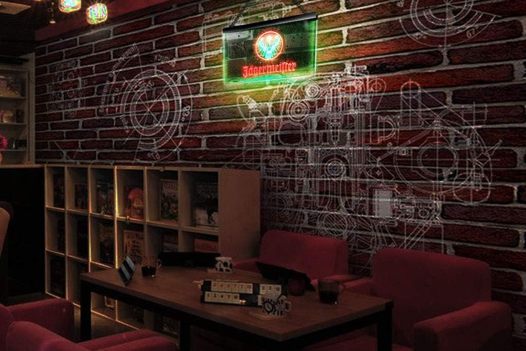 Frее Shірріng 🛒 zusme Jagermeisters Deer Drink Bar Novelty LED Neon Sign White + Green W16 x H12