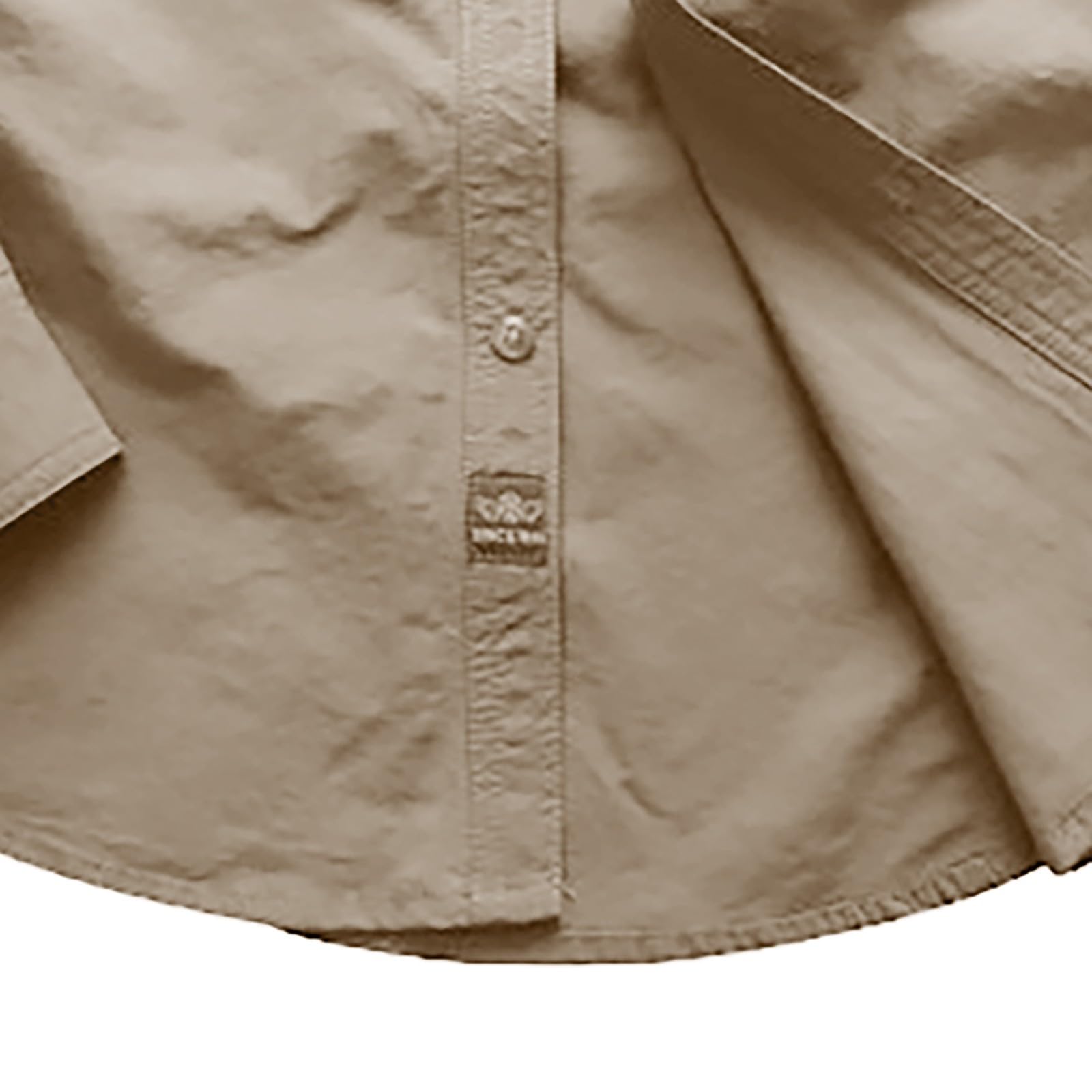 Hemd Herren Langarm Tactical Revers mit Knöpfen Funktionshemd Leicht Outdoor Hemden Cargo-Hemd Button Down Herren Freizeithemd für Wandern Trekking Urlaub