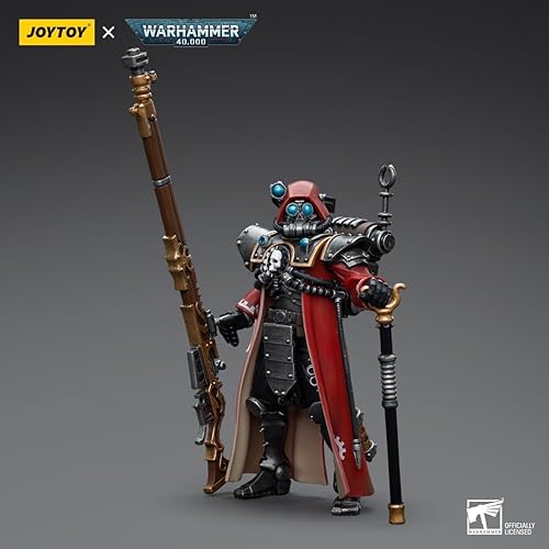 Miniatura 4 de JOYTOY Warhammer 40k Adeptus Mechanicus Skitarii Ranger con Arquebus transuránico a escala 118 Figura de acción Joy Toy Modelos