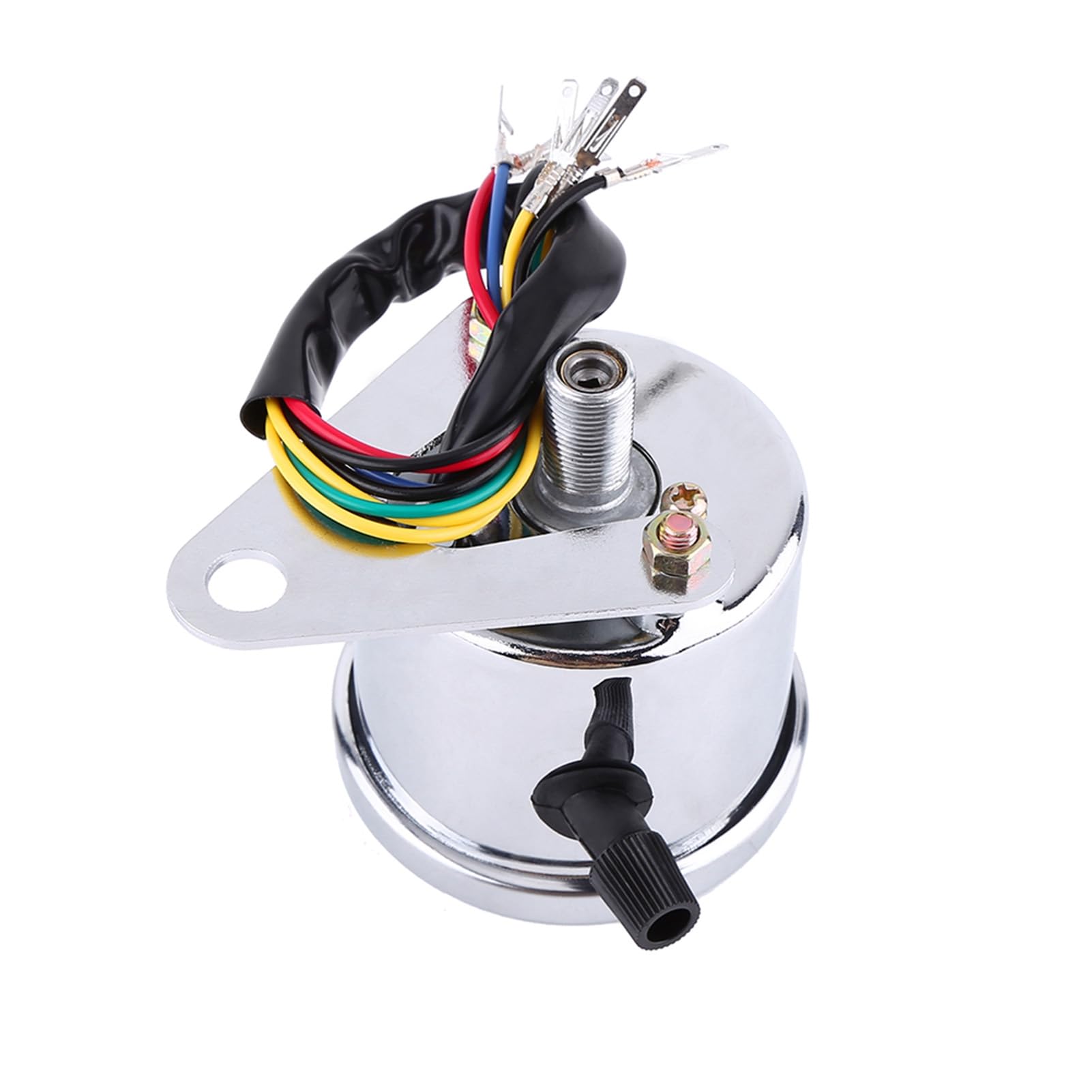 1 pc Moto Compteur De Vitesse Universel Moto Compteur Odomètre Signal Double Affichage Numérique LED Compteur De Vitesse Jauge pour Mesurer La Vitesse(argent), Compteur automatique,tachymètre