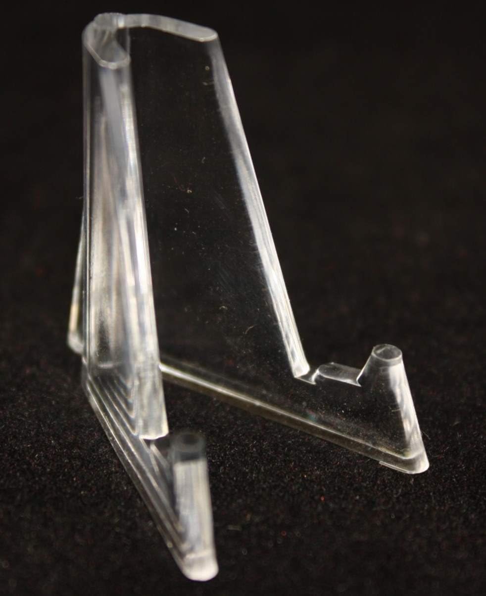200 DISPLAY STANDS EASEL for Sports Trading Cards Holders Coins CLEAR ACRYLIC