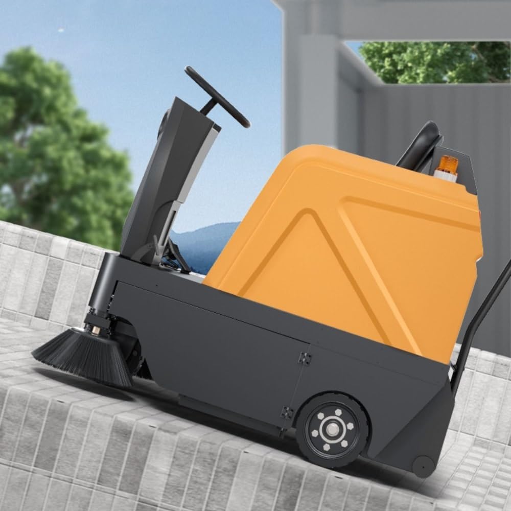 Outdoor Hand Push Sweeper Driving Type Sweeping Machine, Industrial Workshop, Municipal Road Electric Sweeping Vehicle Sweeping Machine