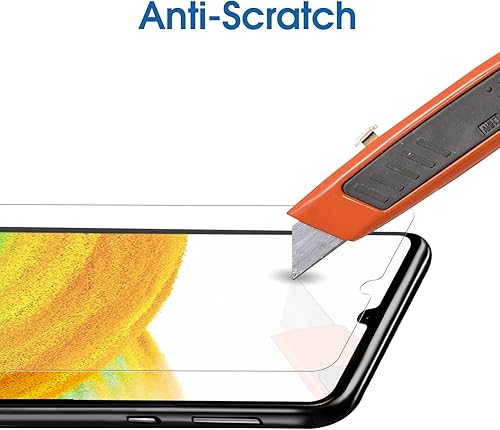 Miniatura 6 de amFilm Paquete de 3 protectores de pantalla de vidrio templado compatibles con Samsung Galaxy A33 5GA32 4GA22 4G con kit de fácil instalación,