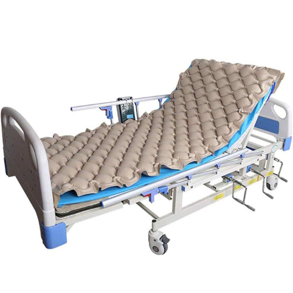 Colchón Antiescaras de Aire con Bomba colchón antiescaras para Personas Mayores y minusválidos PVC Nylon 190 x 90cm Color Azul